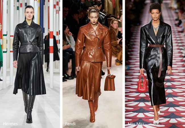 Abbigliamento in pelle moda donna inverno 2020 2021 Abbigliamento in pelle moda donna inverno 2020 2021