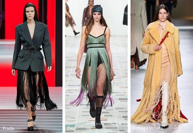 Abiti con frange moda inverno 2020 2021 Abiti con frange moda inverno 2020 2021