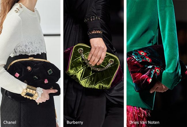 Borse in velluto moda invernale 2021 Borse in velluto moda invernale 2021