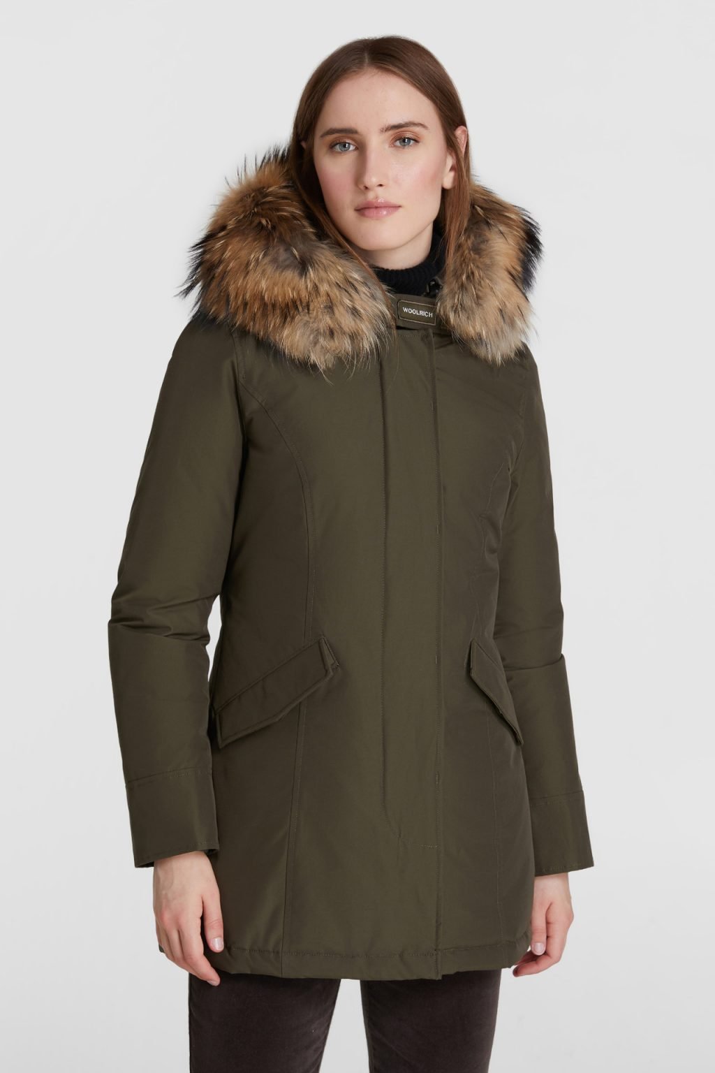 Woolrich Arctic Parka con pelliccia sul cappuccio colore dark green