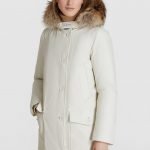 Woolrich Arctic Parka donna inverno 2020 2021 con pelliccia removibile colore white stone