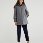 Benetton Cappottino moderno con imbottitura collezione inverno 2020 2021