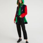 Benetton Montgomery in lana multicolor inverno 2020 2021