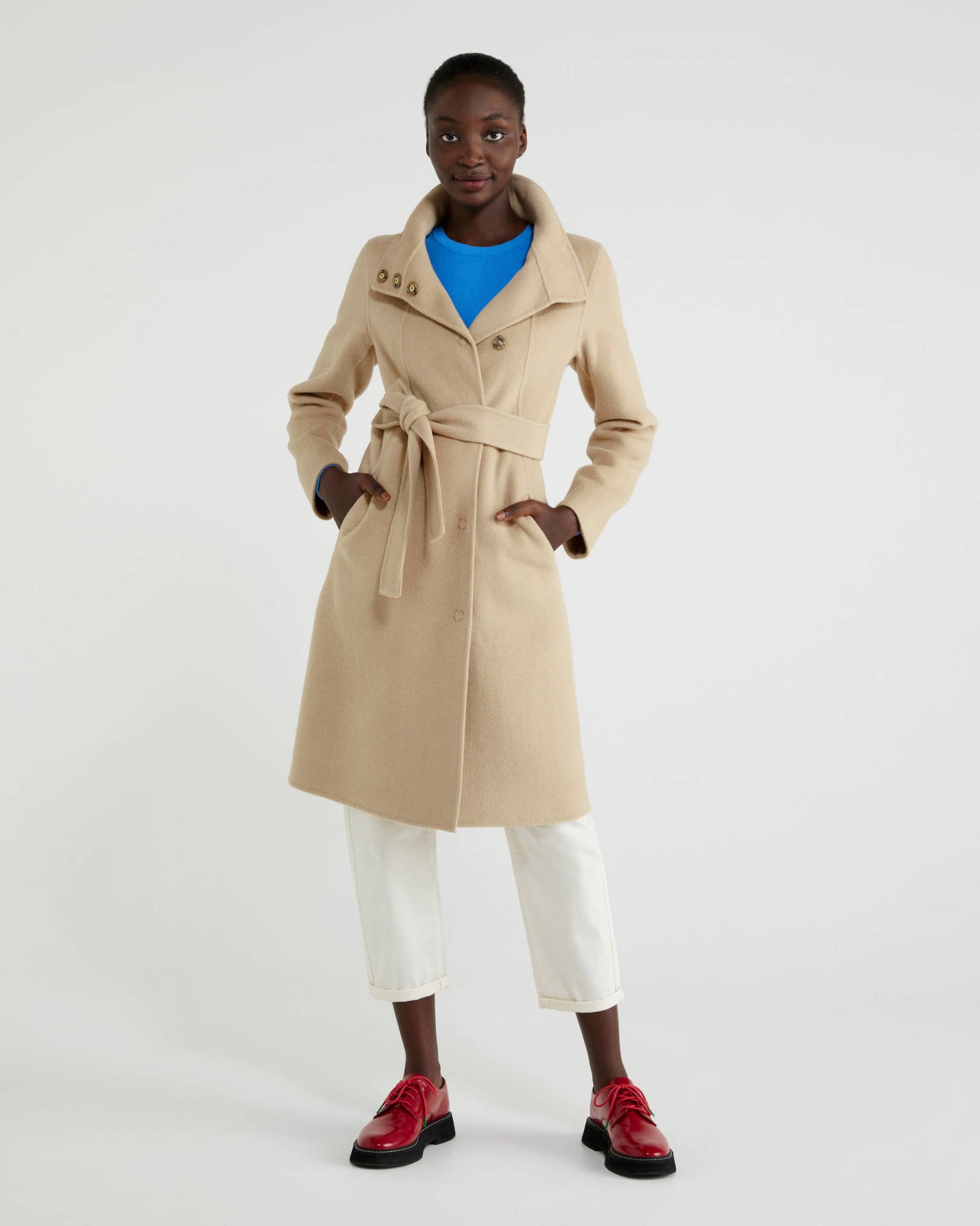 Benetton con cintura Benetton inverno 2020 2021