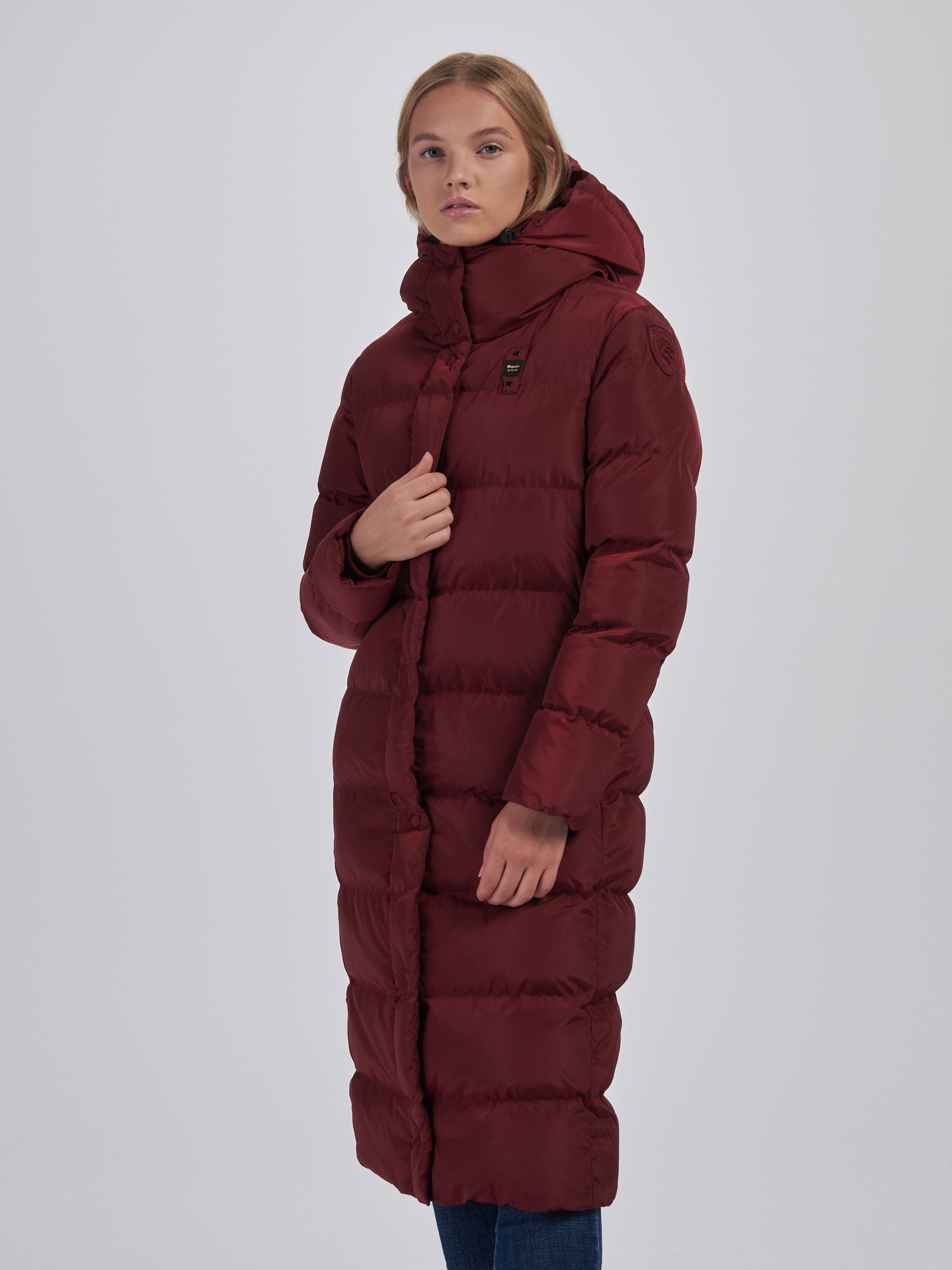 Blauer piumino lungo donna Joan Recycled inverno 2020 2021