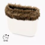 Bordo O Bag in ecopelliccia Murmasky natural inverno 2020 2021