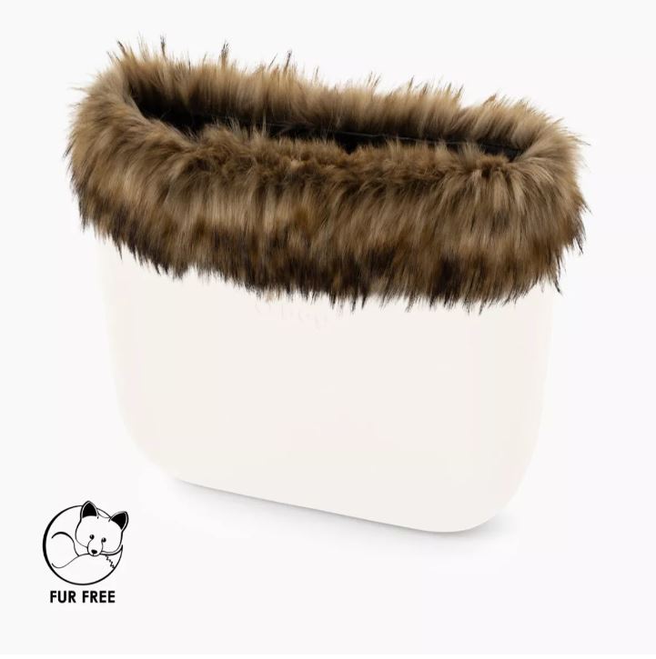 Bordo O Bag in ecopelliccia Murmasky natural inverno 2020 2021