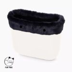 Bordo in ecopelliccia lapin rex blu collezione inverno 2020 2021