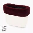 Bordo in ecopelliccia lapin rex bordeaux collezione inverno 2020 2021