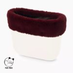 Bordo in ecopelliccia lapin rex bordeaux collezione inverno 2020 2021
