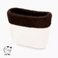 Bordo in ecopelliccia lapin rex cioccolato collezione inverno 2020 2021