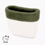 Bordo in ecopelliccia lapin rex militare collezione inverno 2020 2021