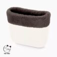 Bordo in ecopelliccia lapin rex tortora collezione inverno 2020 2021