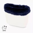 Bordo in ecopelliccia volpe blu collezione inverno 2020 2021