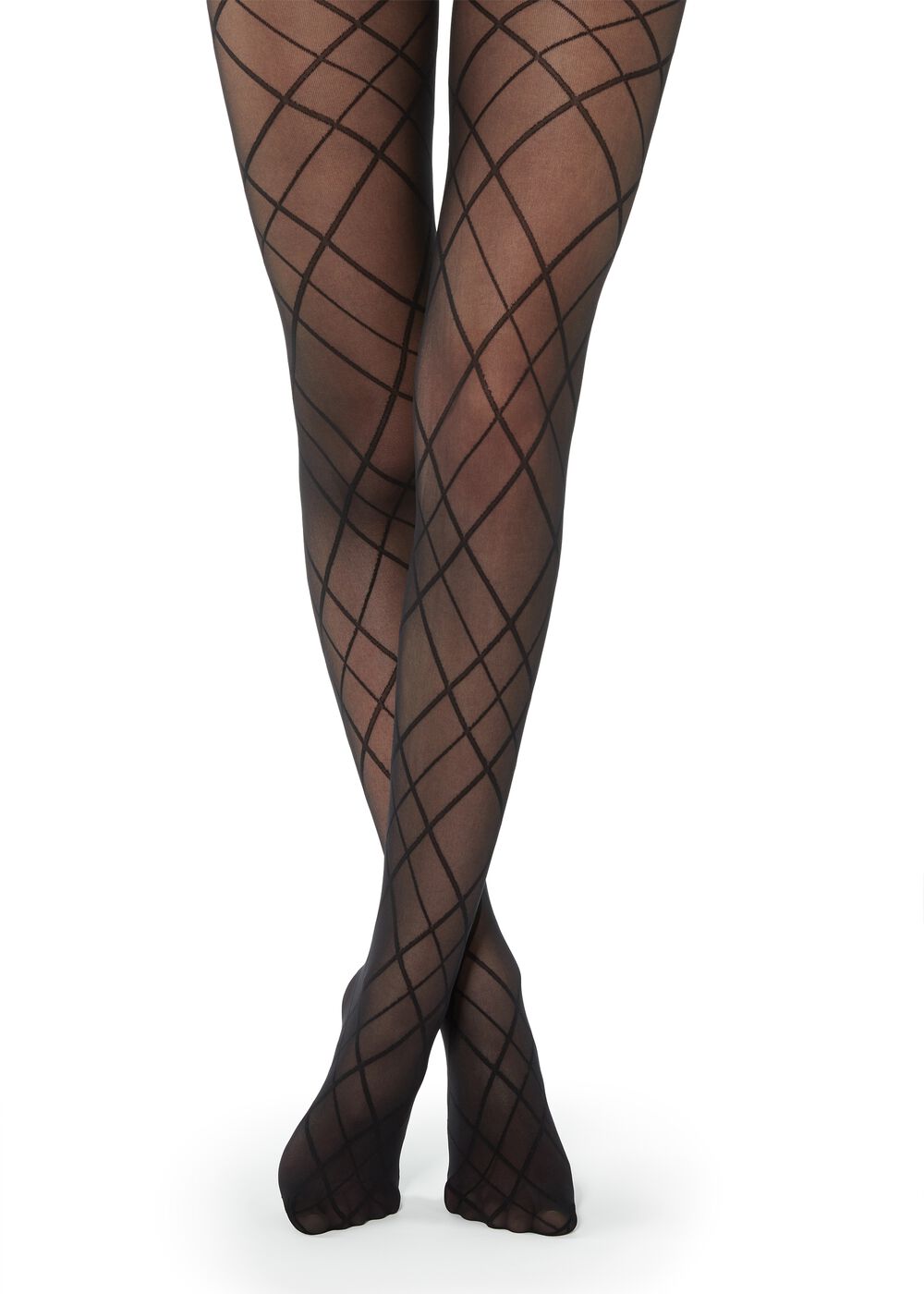 Calze fantasia rombi Calzedonia inverno 2020 2021