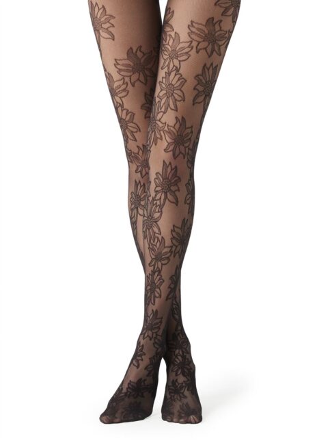 Collant Calzedonia fantasia girasoli inverno 2020 2021 Collant Calzedonia fantasia girasoli inverno 2020 2021