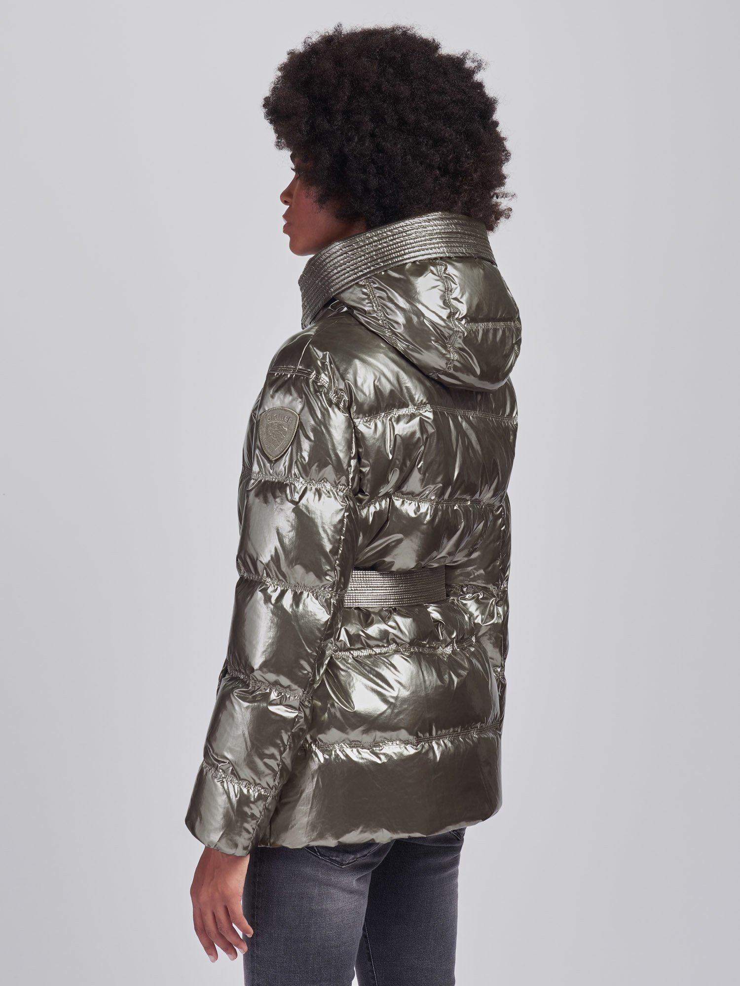 Giubbotto Blauer donna argentato inverno 2020 2021