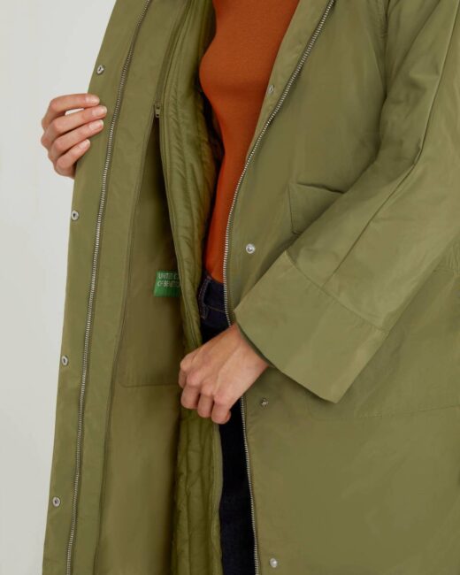 Giubbotto lungo Benetton inverno 2020 2021 con imbottitura staccabile Giubbotto lungo Benetton inverno 2020 2021 con imbottitura staccabile