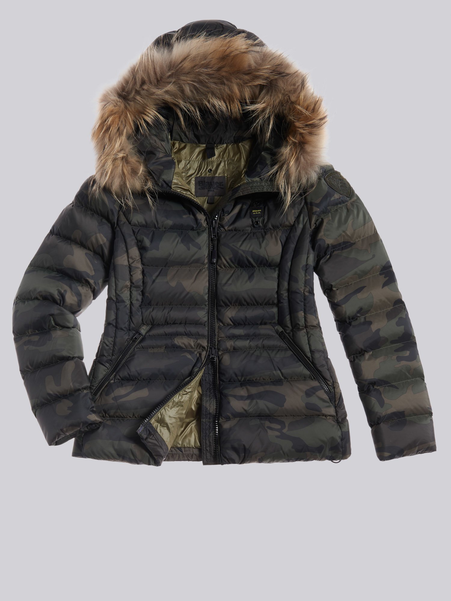 Piumino Blauer dalla fantasia camouflage inverno 2020 2021