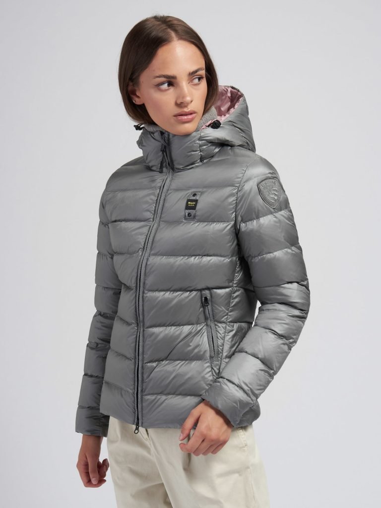 Piumino donna Blauer 2021 modello Kimberly grigio Lei Trendy