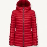 Piumino in nylon lucido Colmar dalla linea sfiancata collezione inverno 2020 2021 colore rosso