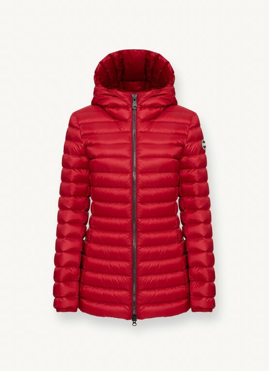 Piumino in nylon lucido Colmar dalla linea sfiancata collezione inverno 2020 2021 colore rosso