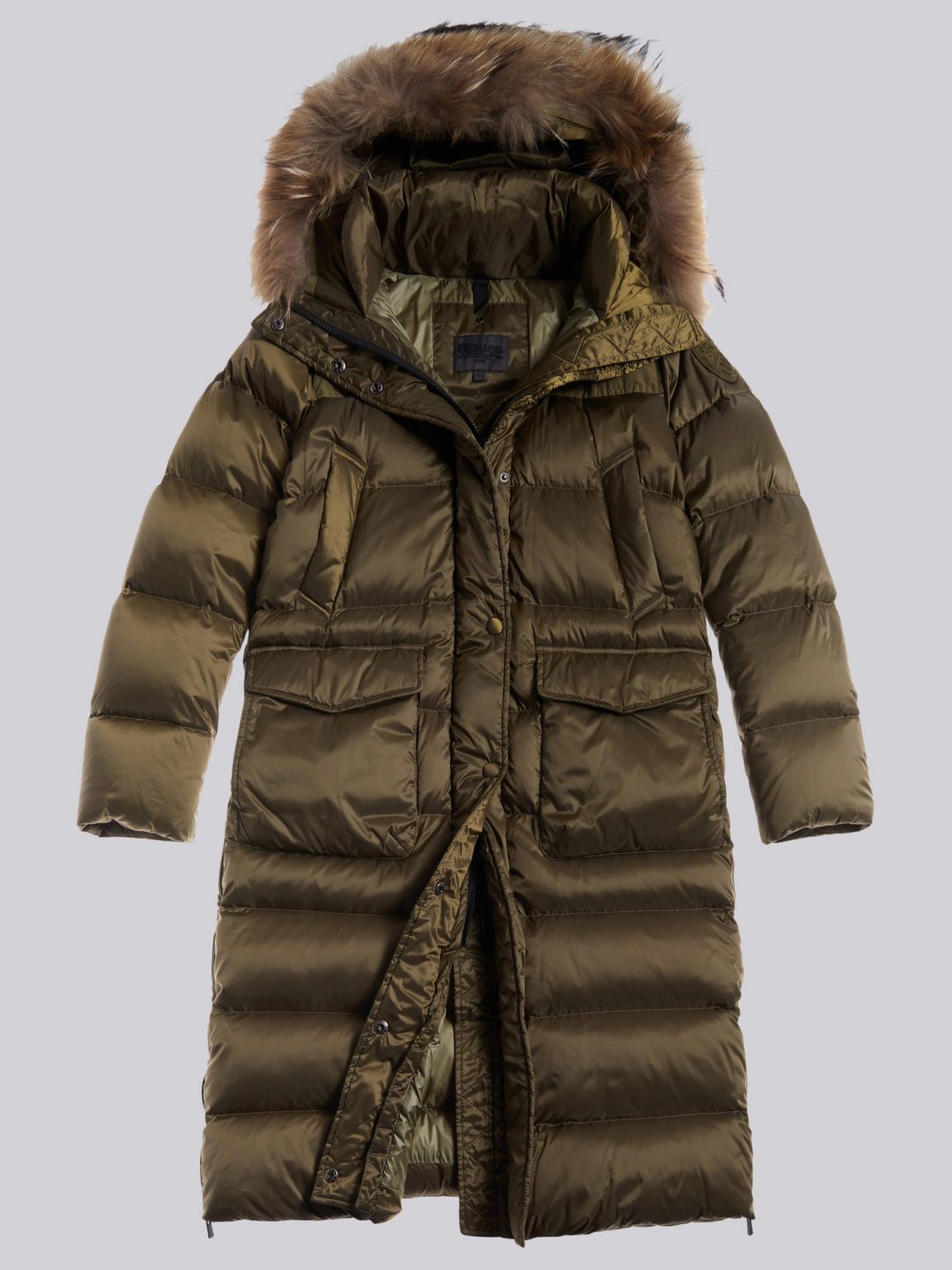 Piumino Lungo Fiorella Rubino Con Cappuccio E Inserti Peluche – Autunno Inverno 2025, Zip Doppio Cursore E Tasche Laterali, Versatile E Caldo