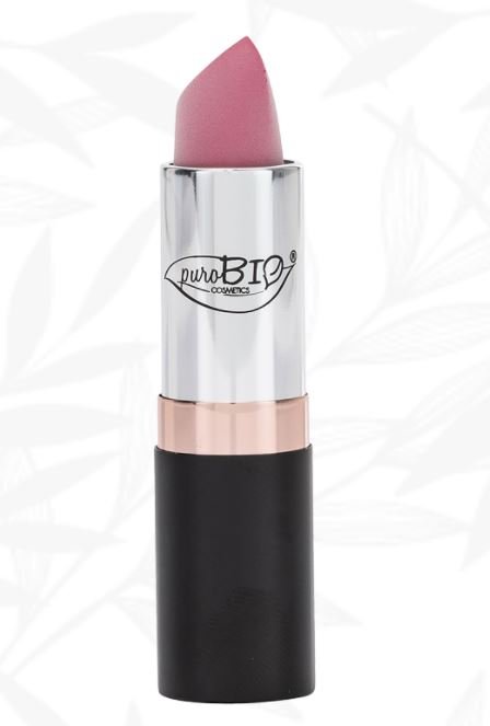 Rossetto matte biologico puroBIO colore fenicottero