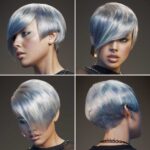 Taglio capelli medio corto donna moderno