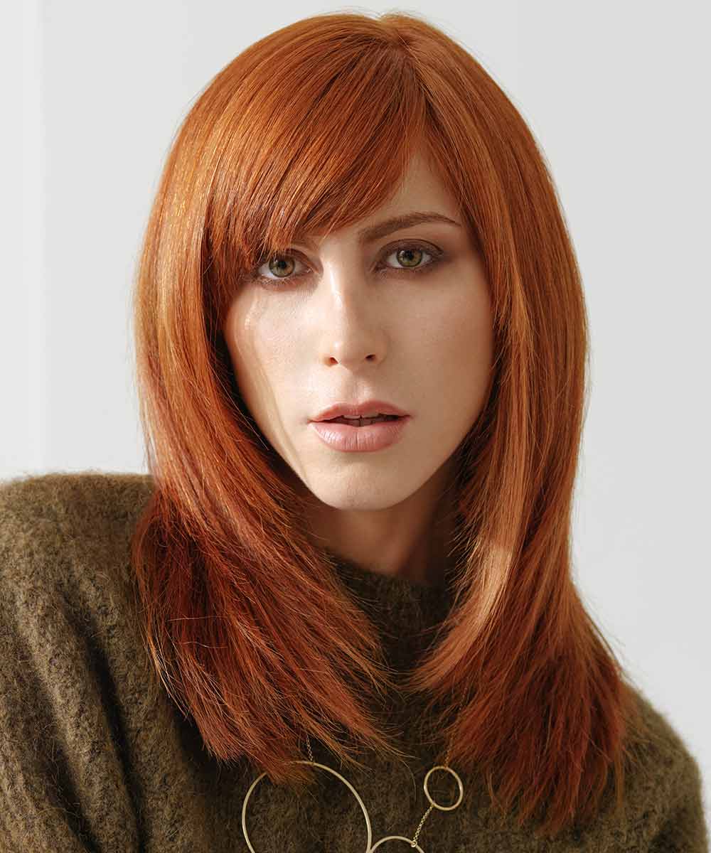 Taglio capelli medio lungo scalato