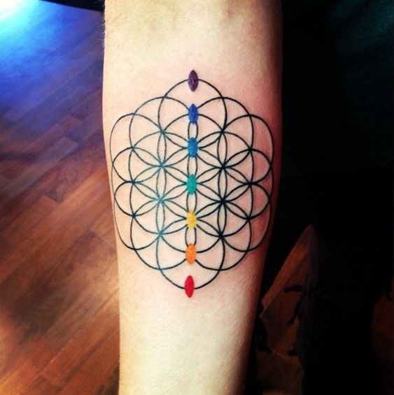 Albero della Vita colorato Tatuaggio
