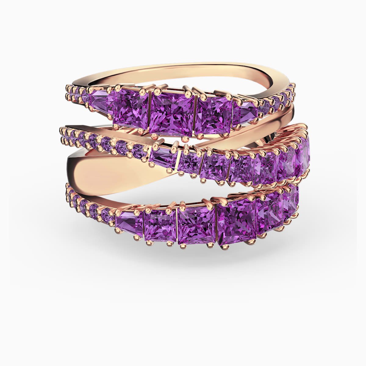 Anello Swarovski Twist Wrap viola collezione inverno 2020 2021