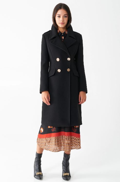 Cappotto doppiopetto con maxi bottoni Rinascimento