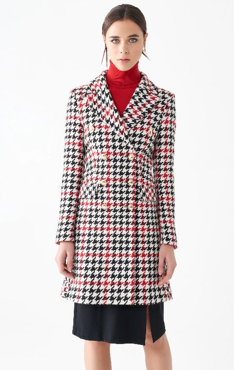 Cappotto pied de poule Rinascimento
