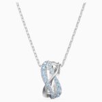 Collana con pendente twist Swarovski azzurro collezione inverno 2020 2021