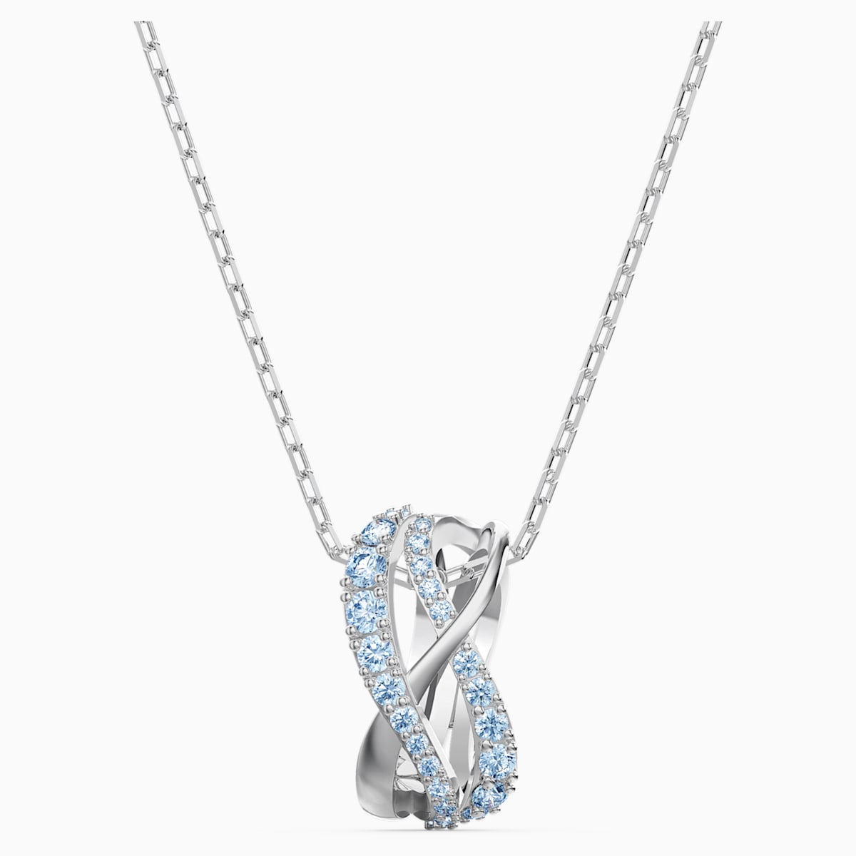 Collana con pendente twist Swarovski azzurro collezione inverno 2020 2021