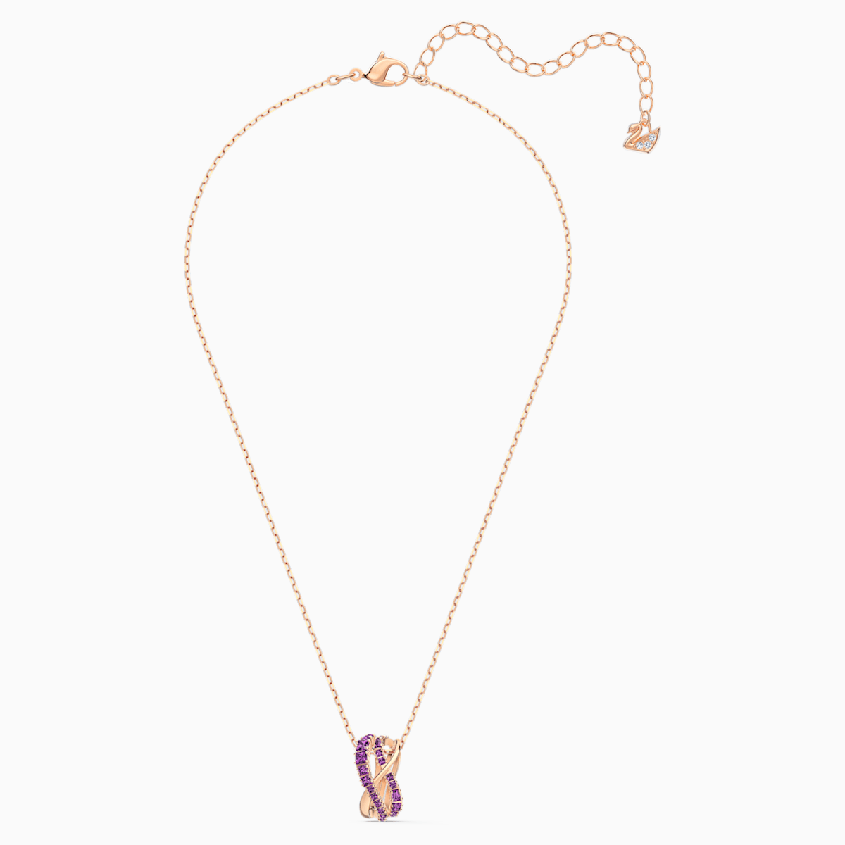 Collana con pendente viola Swarovski collezione inverno 2020 2021