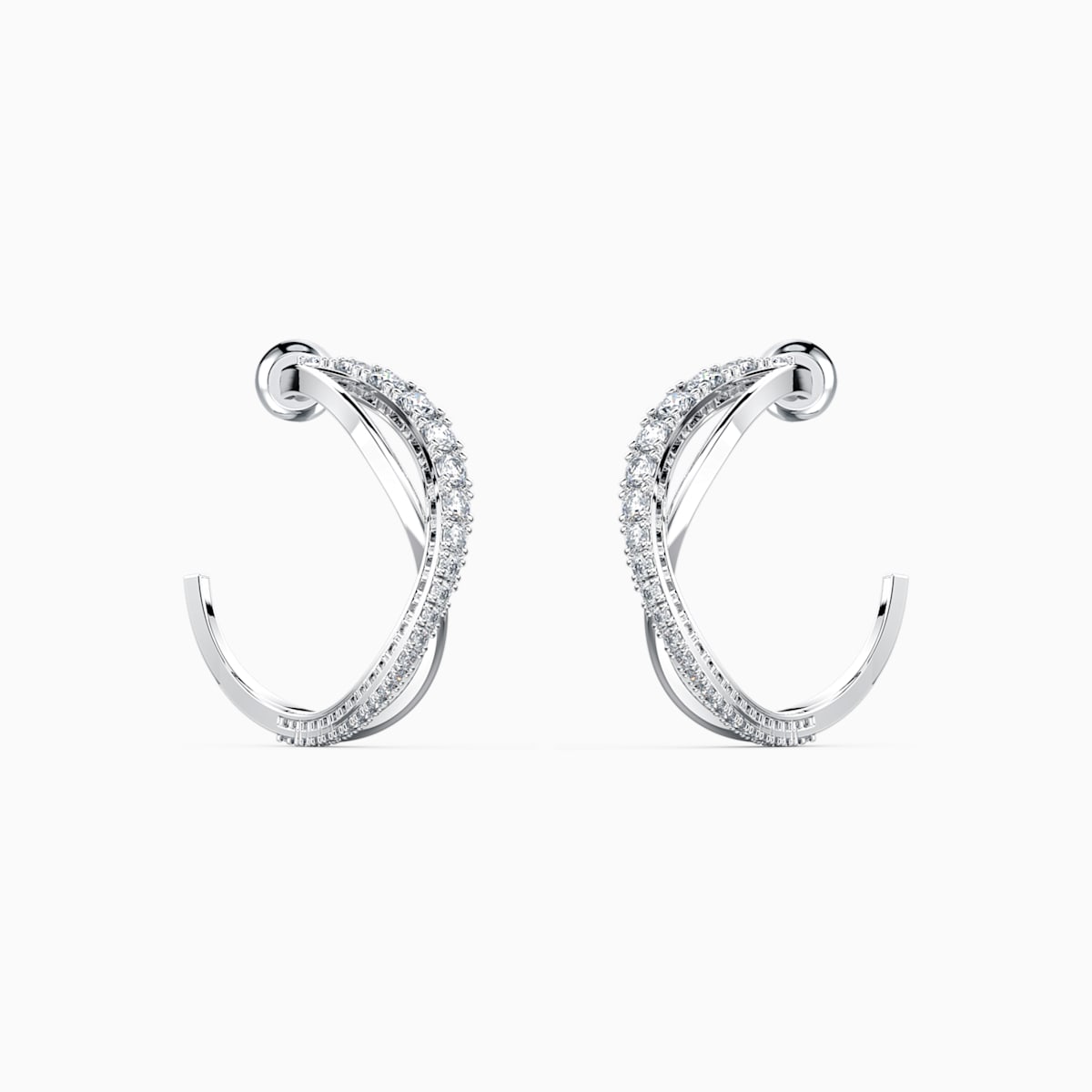 Orecchini a cerchio Twist Swarovski inverno 2020 2021