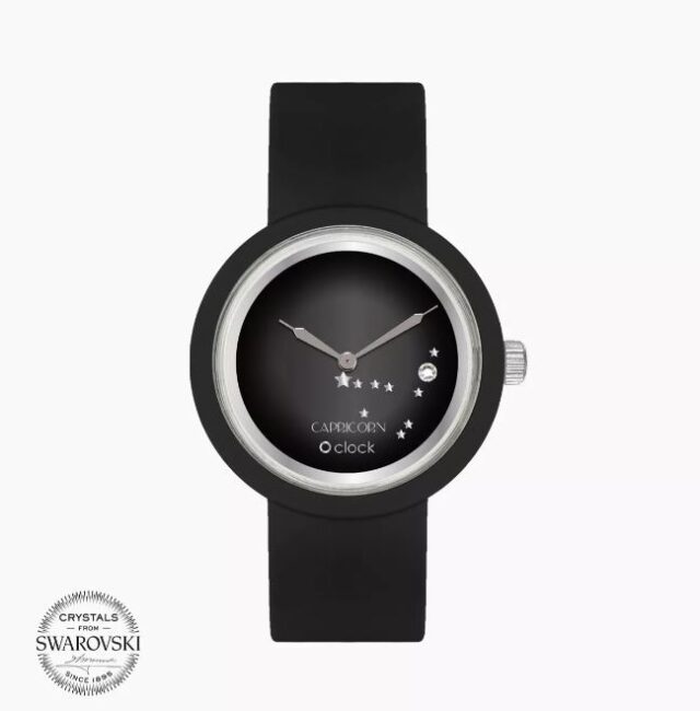 Orologio O clock con segno zodiacale Capricorno Orologio O clock con segno zodiacale Capricorno