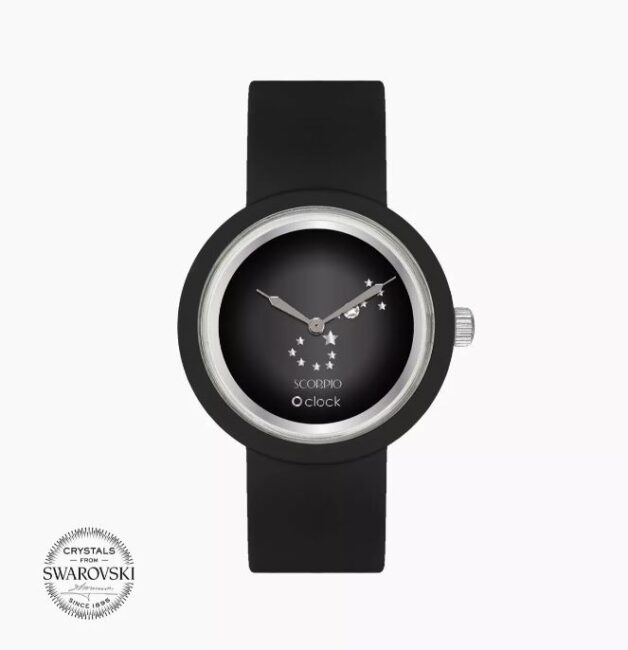 Orologio O clock con segno zodiacale Scorpione Orologio O clock con segno zodiacale Scorpione