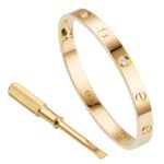 Bracciale Cartier Love 4 diamanti oro giallo