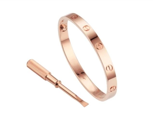 Bracciale LOVE Cartier in oro rosa classico Bracciale LOVE Cartier in oro rosa classico