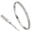 Bracciale Love Cartier in oro bianco con diamanti modello piccolo