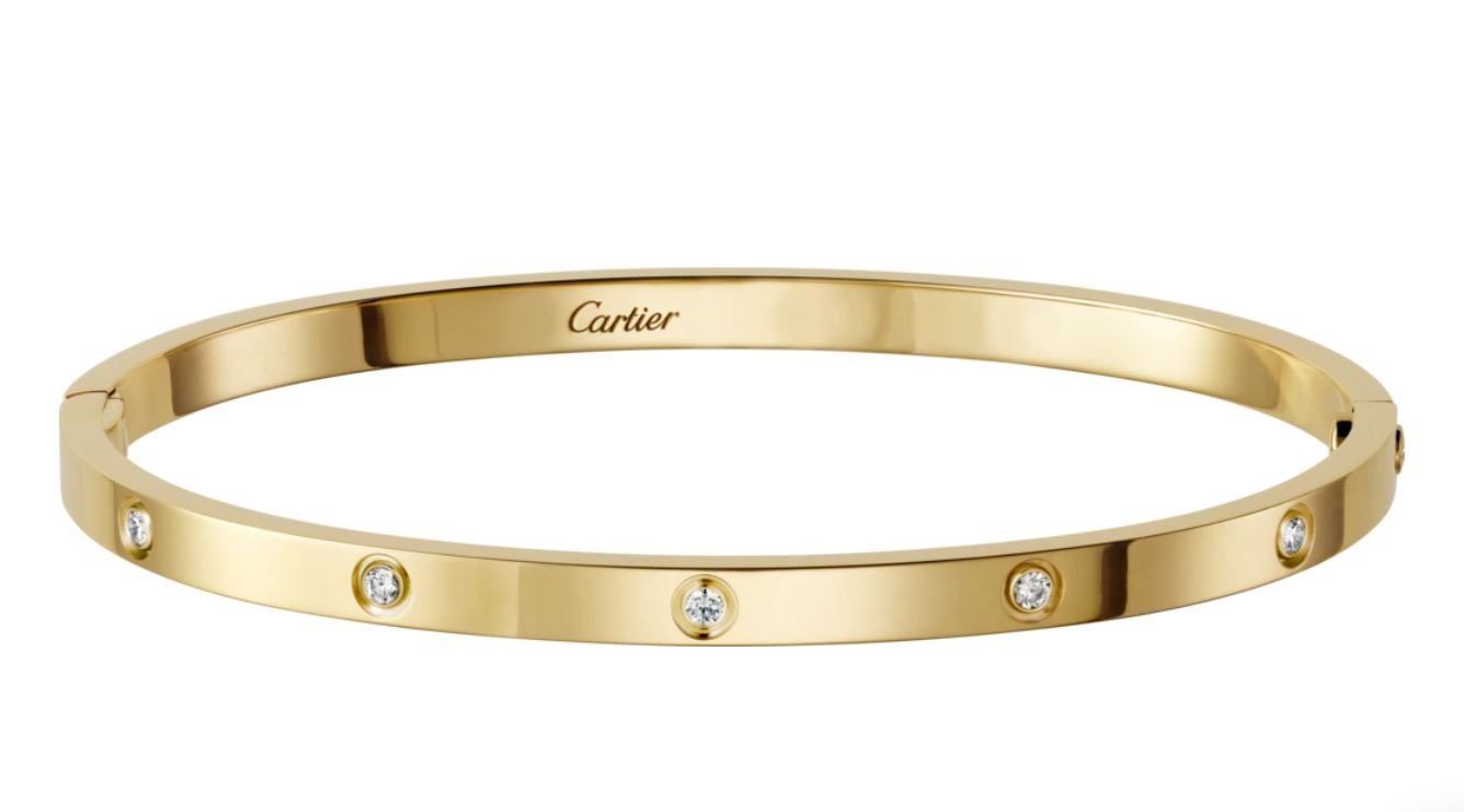 Bracciale Love Cartier piccolo con 10 diamanti