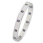 Brcciale Love Cartier con diamanti e ceramica nera