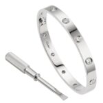 Cartier Love Bracelet in oro bianco con 10 diamanti