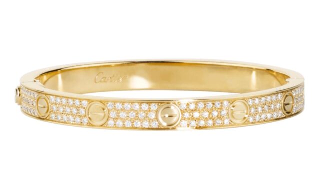 Cartier love Bracelet con diamanti in oro giallo Cartier love Bracelet con diamanti in oro giallo