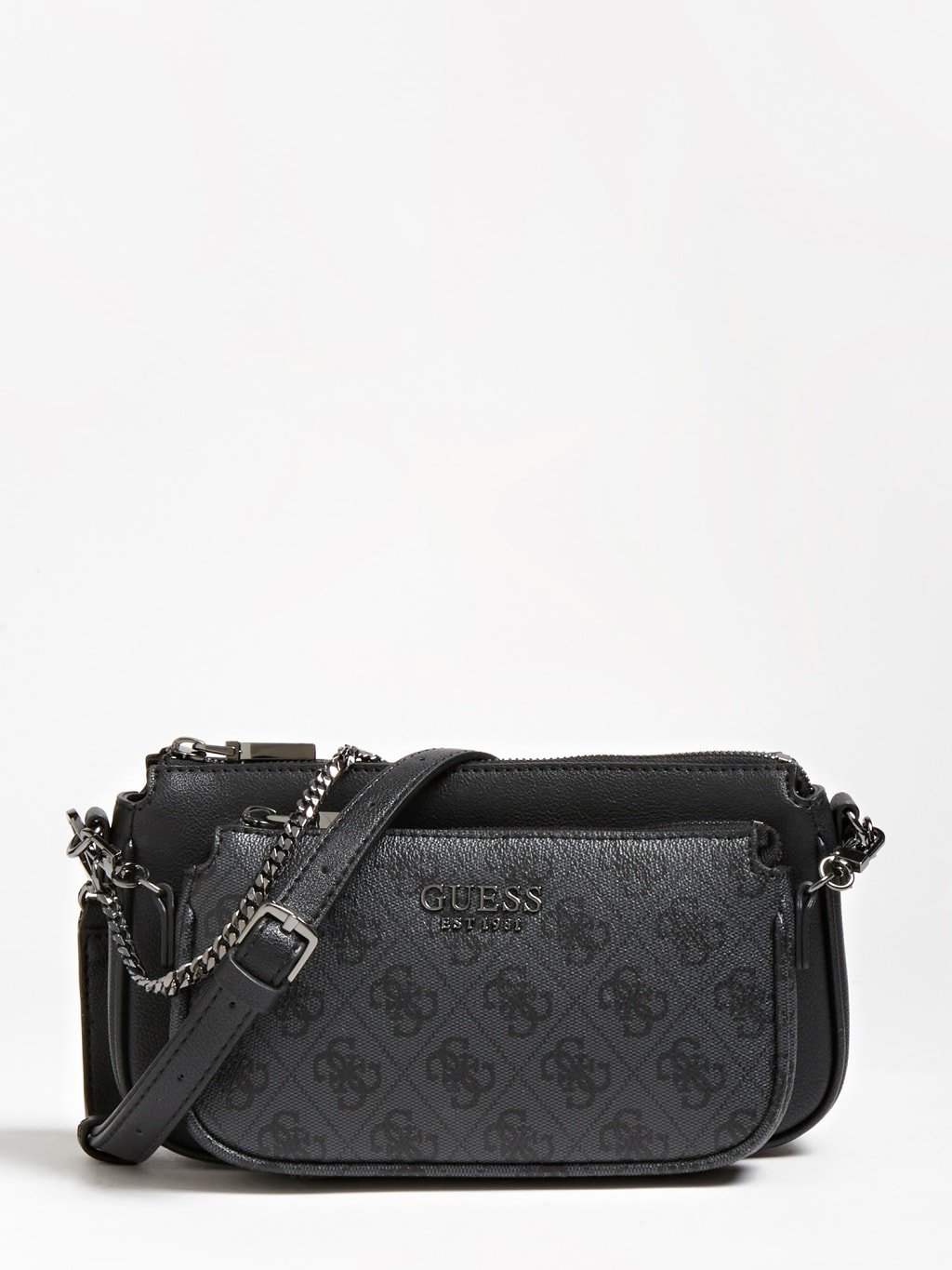 Borsa a tracolla Guess Nera modello Mika Estate 2021