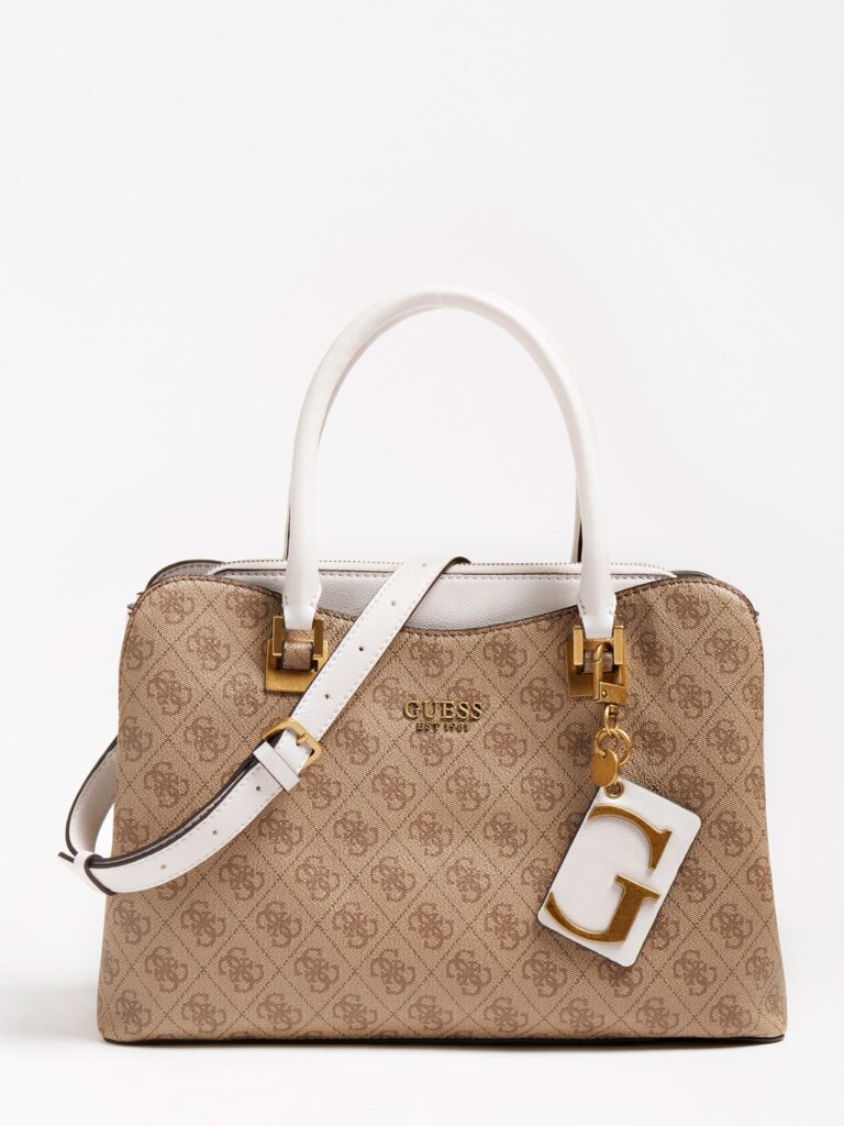Borsa secchiello con perle Donna, Bianco | Milano