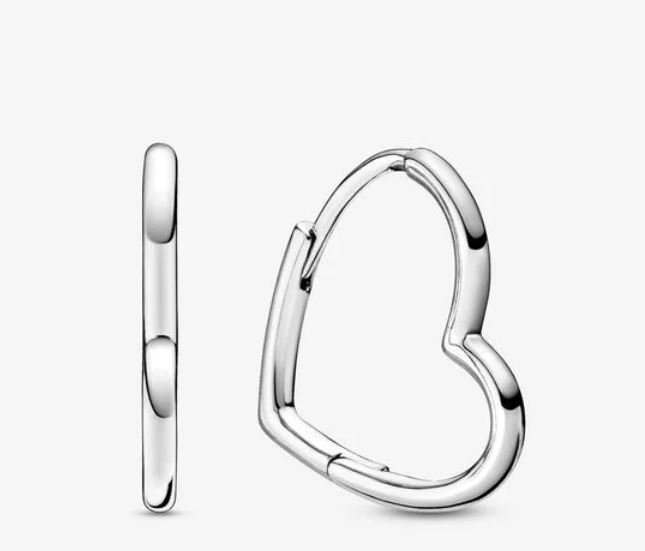 Orecchini a cuore asimmetrico in argento Pandora Orecchini a cuore asimmetrico in argento Pandora
